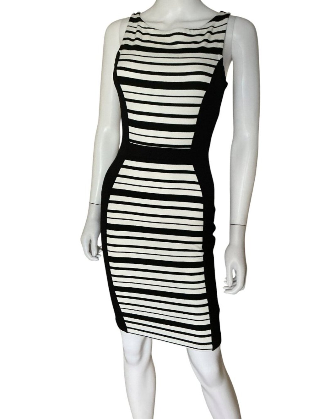 Anthropologie Spliced Weston Wear Dress Black White XS